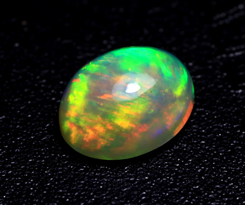 Attractive Beautiful Opal Cabochon 9x7x4.5 mm Gemstone Rainbow Fire Opal Gemstone For Use Jewelry Making AAAAAA++++