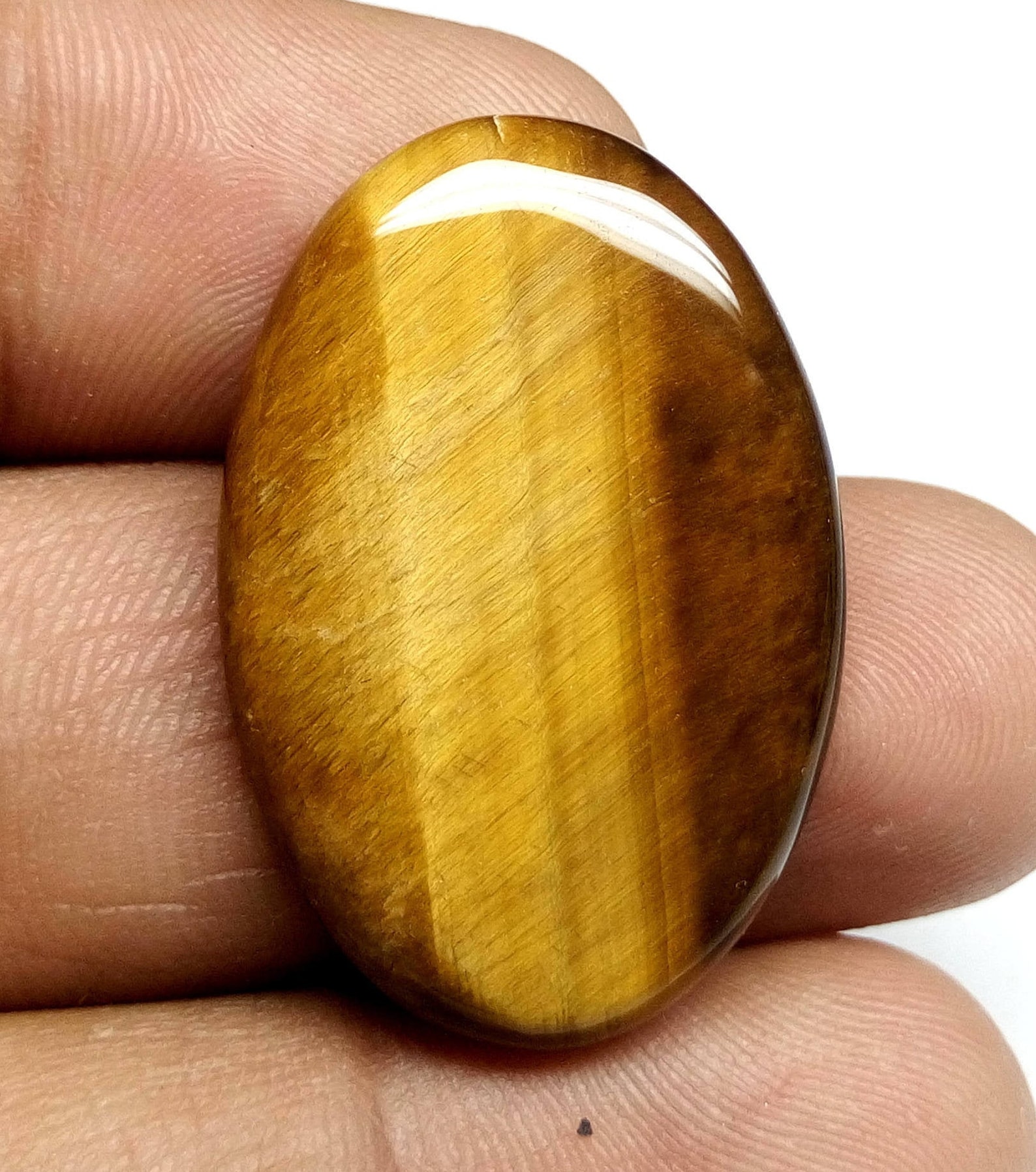 Piedra preciosa ojo de tigre Cabujón de piedra preciosa Etsy