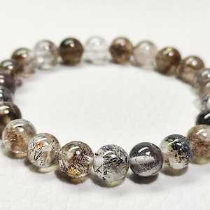 Beautiful Super Seven Stone Bracelet, Loose Gemstone, Super 7 Round Beads, Melody Gemstone Beads, 80.70 Cts, 8mm 7&#39; Inch Length