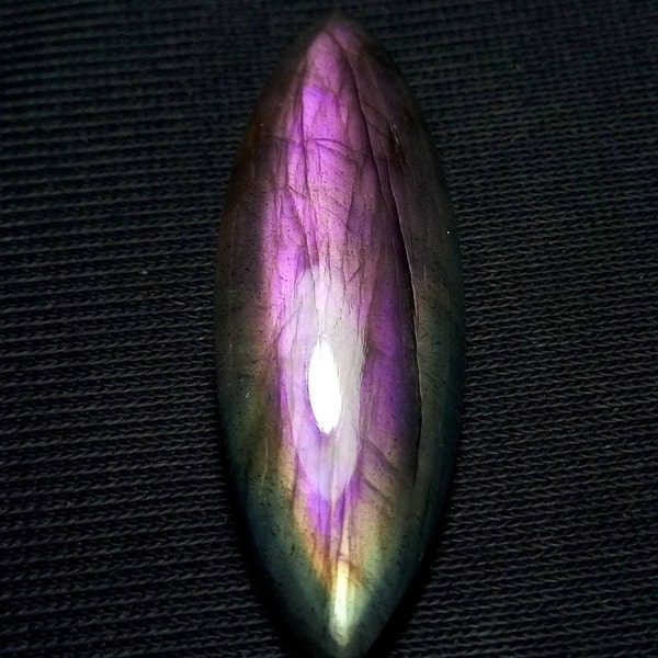Cabujón de piedra / piedras preciosas de cabujón liso de Marquesa tamaño 42 x 14 x 6 mm