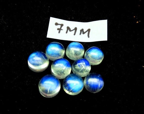 7mm Natural Rainbow Moonstone Moonstone Gemstone Moonstone