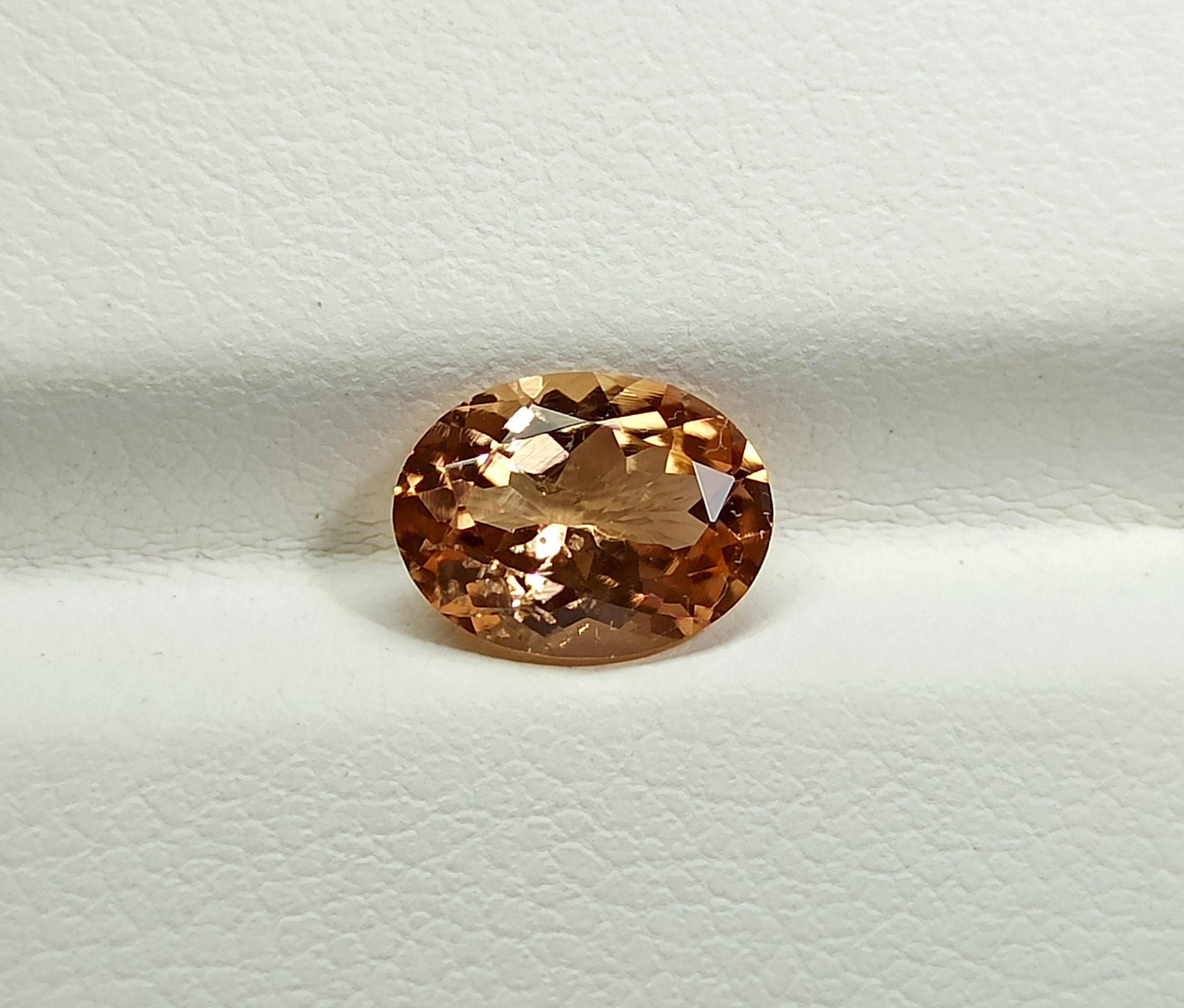 Natural Peach Tourmaline Faceted Tourmaline Oval Tourmaline Etsy