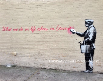 Banksy Graffiti, New York, Original Photograph 8x10