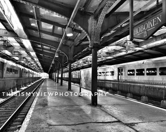 Hoboken train station, original photograph