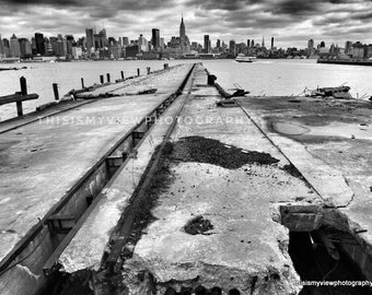 Old Pier, Hoboken, Original Photograph