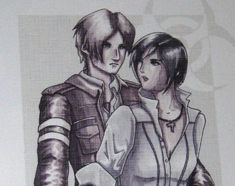 Resident Evil 6 Ada Wong & Leon Kennedy Stay With Me Art 