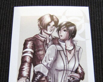 バイオハザード カプコンバー ポストカード レオン バイオハザード