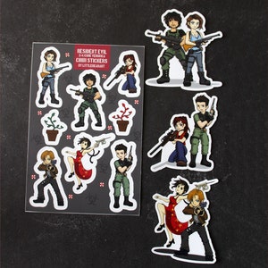 Resident Evil Chibi-stickers - 3 remake/4/code Veronica