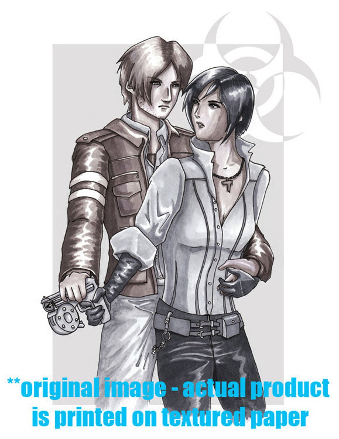 Resident Evil 2 Remake - Claire Redfield Art Board Print for Sale