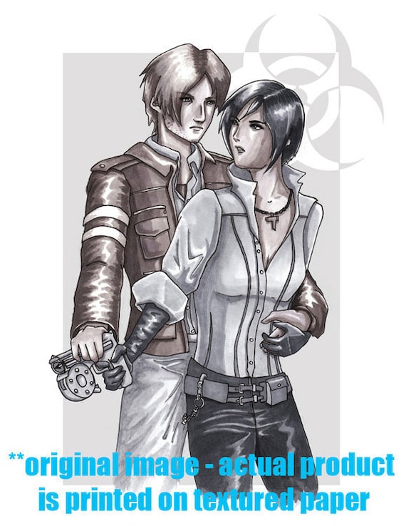 Resident Evil 6 Ada Wong & Leon Kennedy Stay With Me Art 