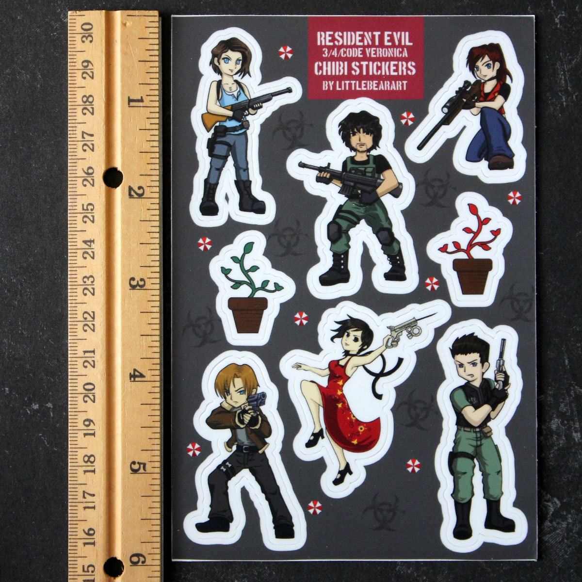 Resident Evil Chibi Stickers 3 Remake/4/code Veronica 