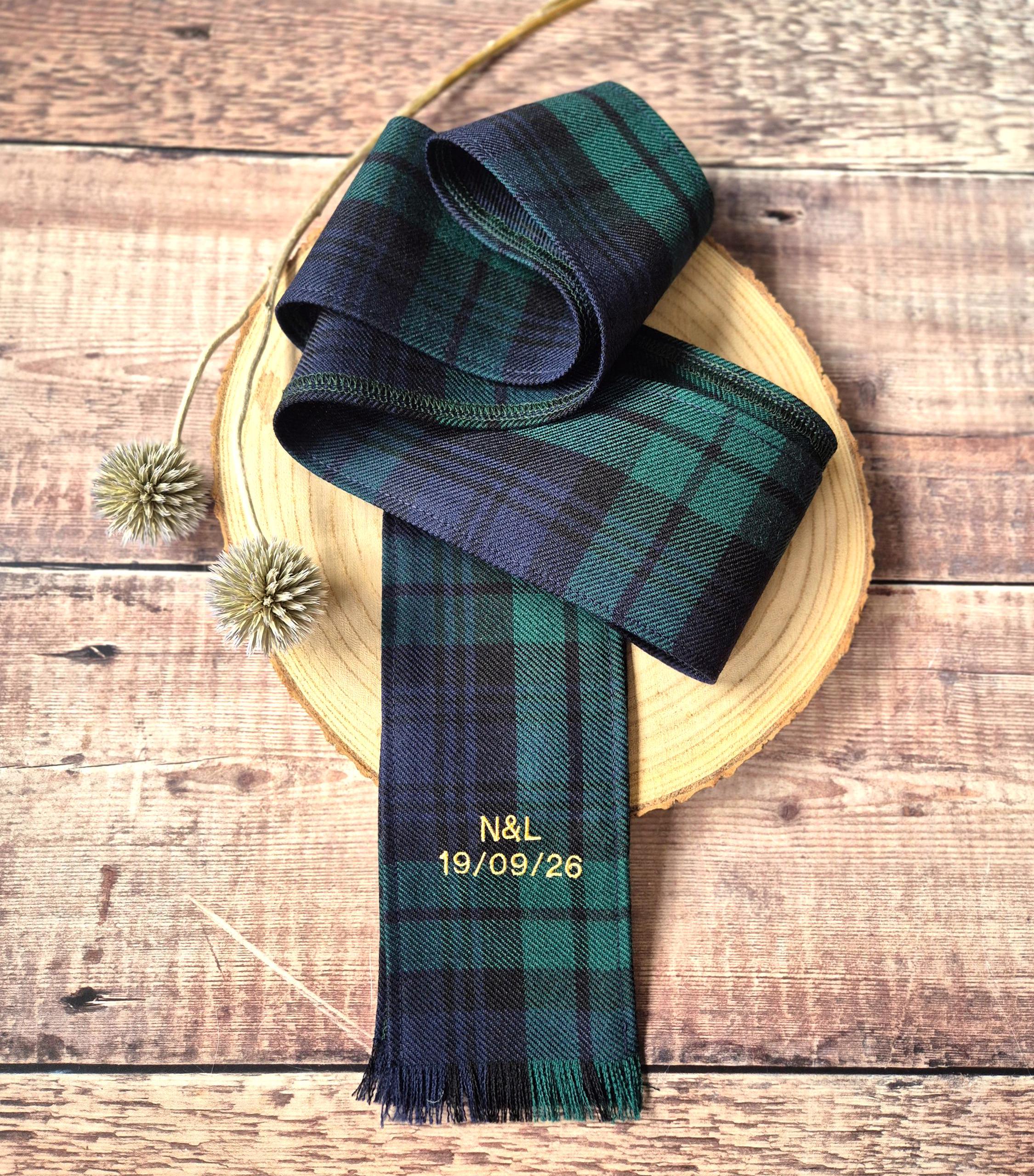 Sample Watch Ribbon Black Watch Tartan Handfasting Ribbon: Scottish Wedding Keepsake - Etsy