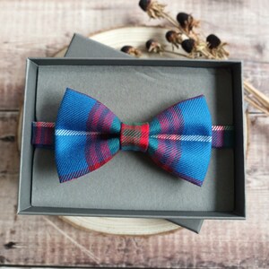 Edinburgh Tartan Bowtie. Scottish Tartan bow ties. Men's Wool Bowties. Men's bow ties. Neckwear/Cufflinks/Pocket Squares. Premium Menswear. image 3