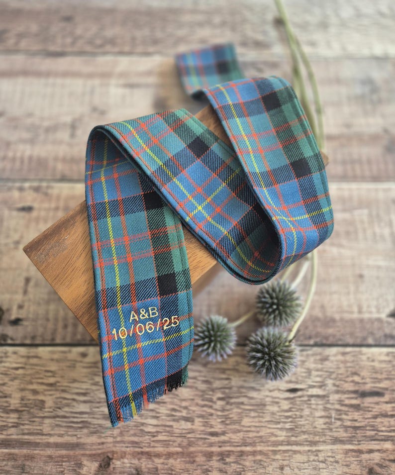 Scottish Tartan Handfasting Ribbon: Scottish Wedding Ceremony Keepsake Cameron