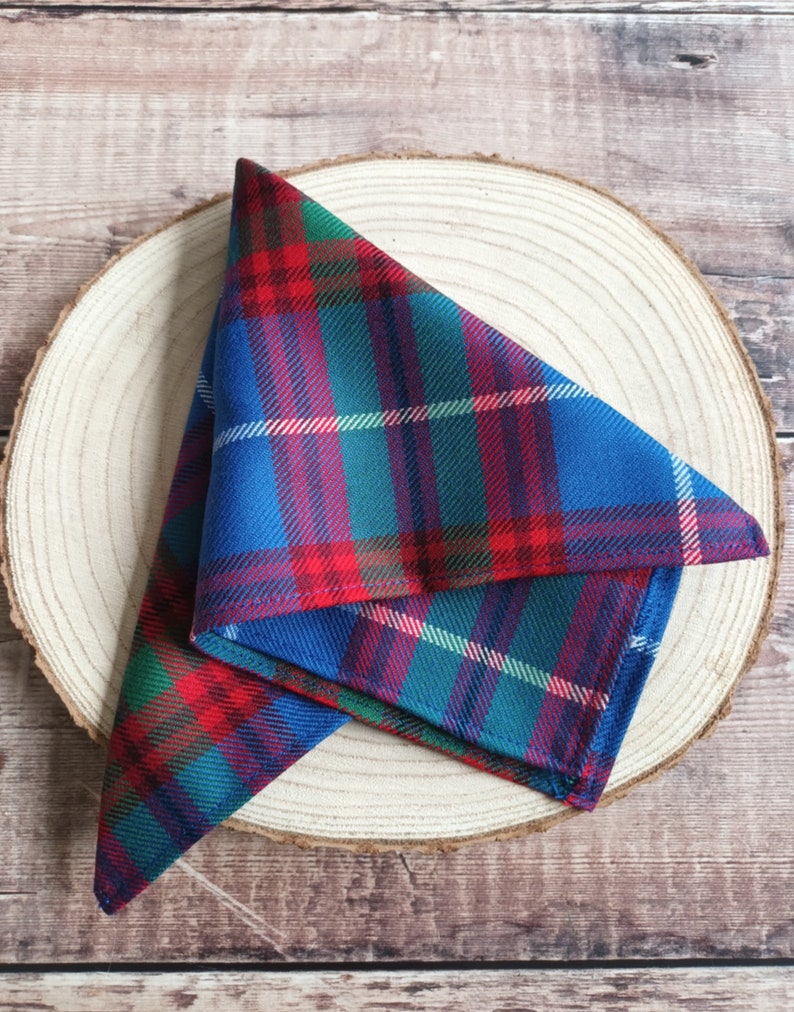 Edinburgh Tartan Bowtie. Scottish Tartan bow ties. Men's Wool Bowties. Men's bow ties. Neckwear/Cufflinks/Pocket Squares. Premium Menswear. image 6