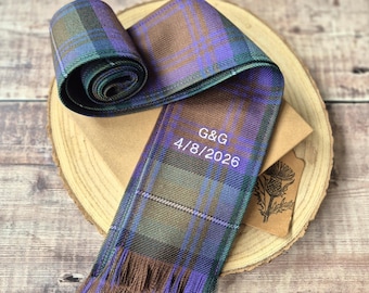 Isle of Skye Tartan Handfasting Ribbon: Scottish Wedding Ceremony