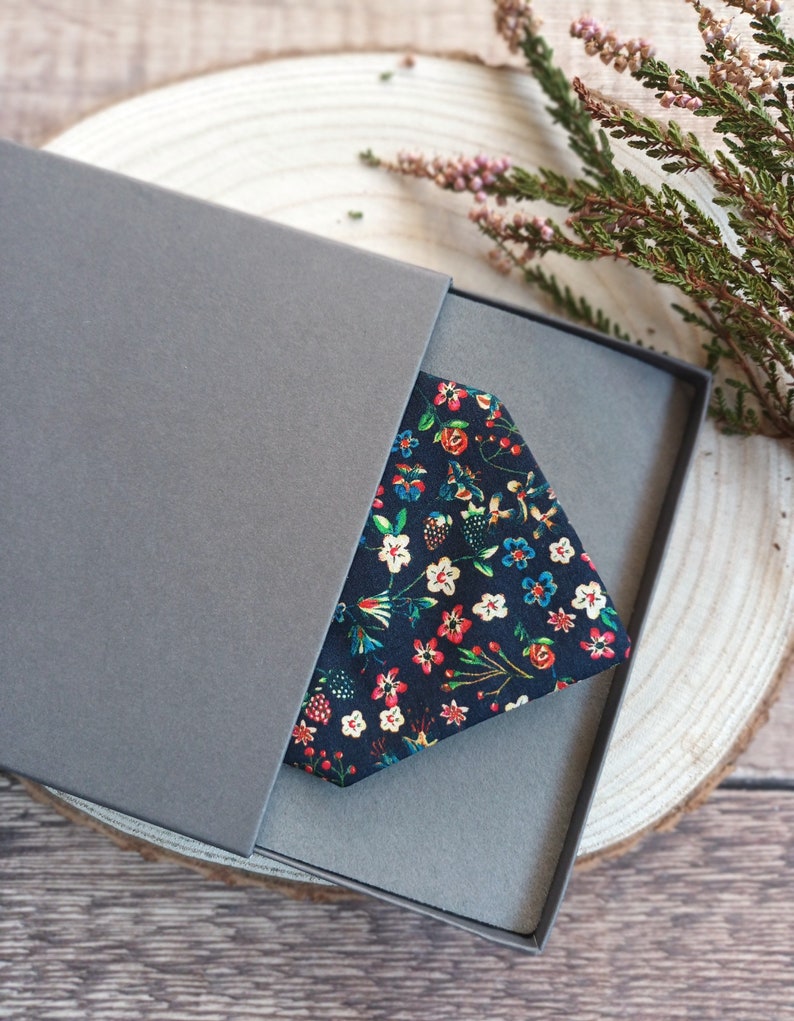 Bowties. Liberty bowtie. Men's Wedding Bowties. Floral Bowties. Men's bowties. Neckwear. Cufflinks. Pocket Squares. Menswear. Navy bowties. image 5