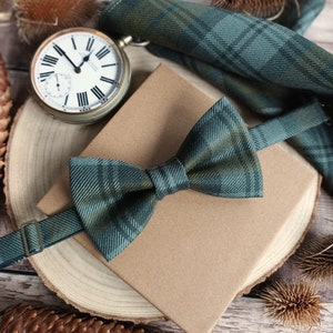Schwarze Armbanduhr Tartan Fliege. Fliegen. Schottenkaro Fliegen. Herrenfliege. Herren Premium Fliegen. Krawatten/Manschettenknöpfe/Einstecktücher.