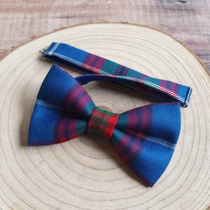 Edinburgh Tartan Bowtie. Scottish Tartan bow ties. Men's Wool Bowties. Men's bow ties. Neckwear/Cufflinks/Pocket Squares. Premium Menswear. image 4