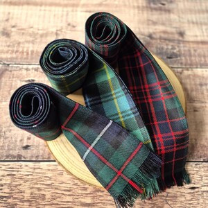 Scottish Tartan Handfasting Ribbon: Scottish Wedding Ceremony Keepsake image 3