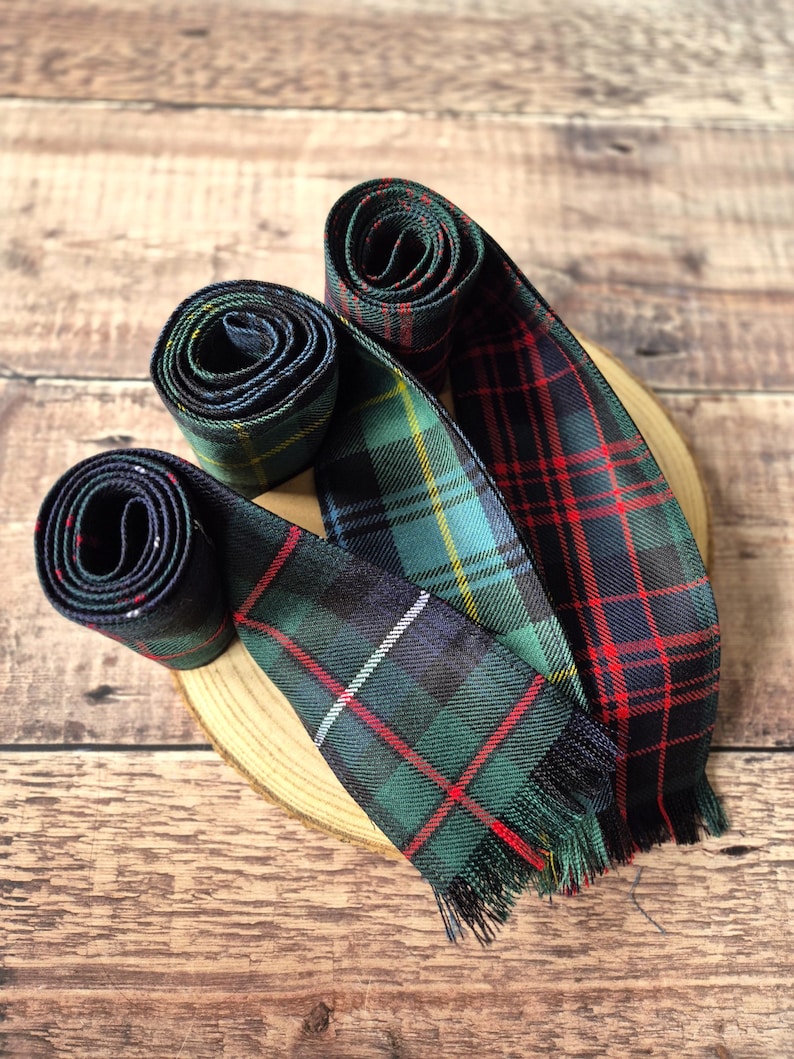 Scottish Tartan Handfasting Ribbon: Scottish Wedding Ceremony Keepsake image 3