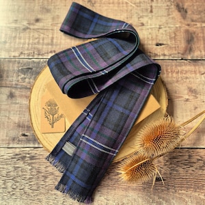 Scotland Forever Tartan Schleifenband. Schottisches Band zum knüpfen. Schottenkaro Band. Hochzeit Accessoires. Zeremonienband