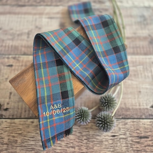 Tartan Handfasting Schleife. Schottisches Band zum knüpfen. Schottenkaro Band. Schottische Hochzeitsaccessoires. Clan Cameron Tartan Schleifenband.