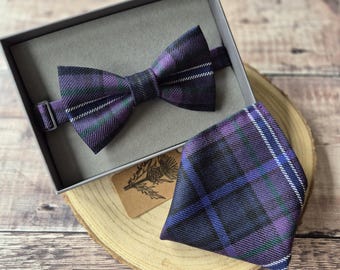 Scotland Forever Tartan Bow Tie: Universal Tartan. Wool Men's Neckwear