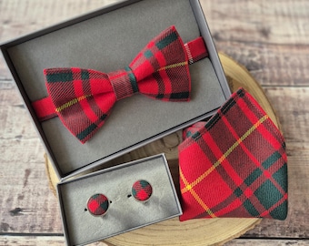 Bruce Tartan Bow Tie: Scottish Wool Menswear