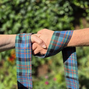 Scottish Tartan Handfasting Ribbon: Scottish Wedding Ceremony Keepsake image 2