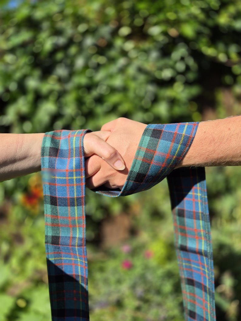 Scottish Tartan Handfasting Ribbon: Scottish Wedding Ceremony Keepsake image 2