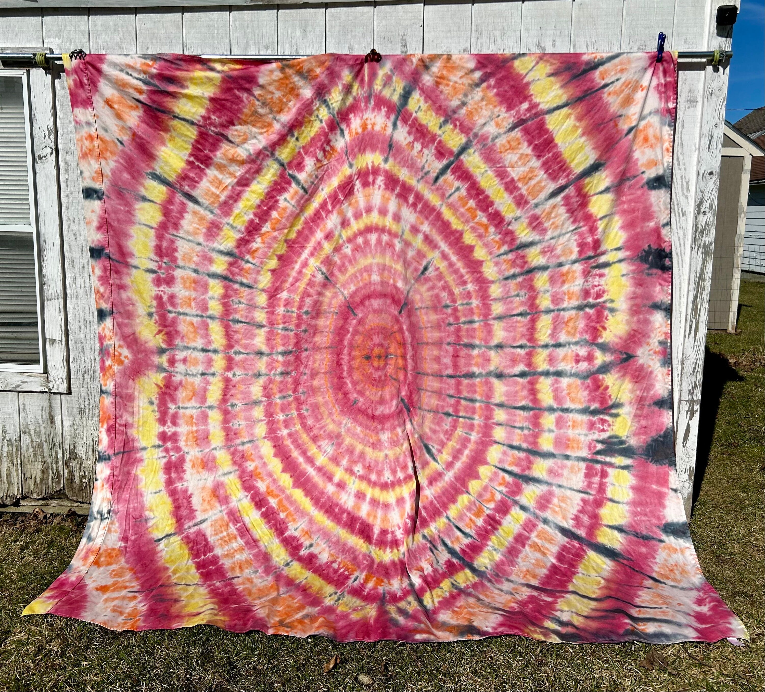 Tie Dye Beach Blanket Etsy
