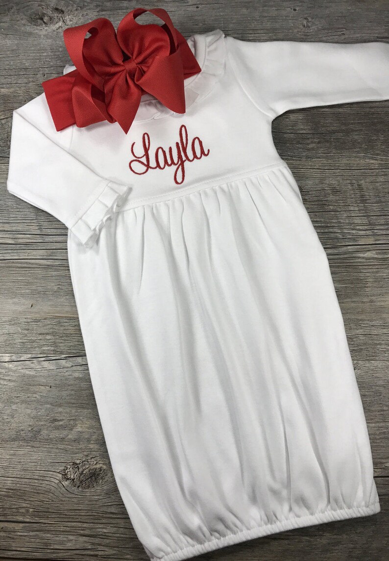 baby christmas gown