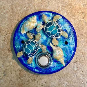 Doorbell - 3D Ocean Theme/Turtles/Seashells - Lighted Button