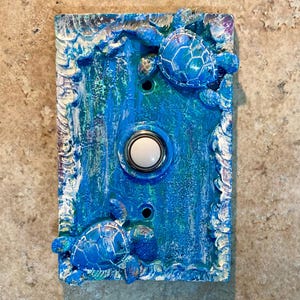 Doorbell - Ocean Theme/Turtles - Lighted Button