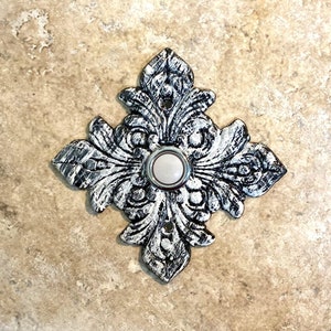 Doorbell Cover Plate - Laser Cut Wood/Ornate Design - Front Entry Upgrade