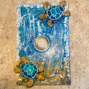 Doorbell - Ocean Theme/Turtles - Lighted Button