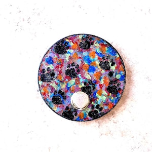 Puppy Footprints - Doorbell Cover Plate - Cute & Colorful - Custom Sparkle Heart Button