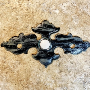 Doorbell Cover Plate - Metal Ornate Design - Handcrafted