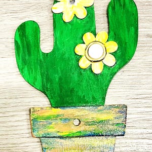 Doorbell Cover - Saguaro Cactus in Pot - Lighted Button