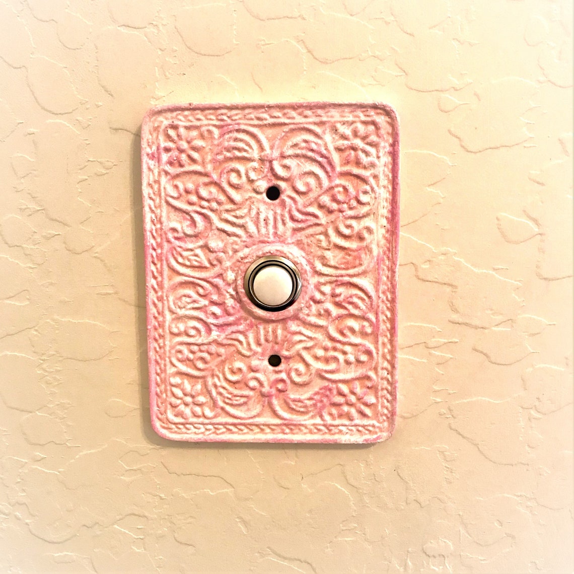 Doorbell Cover Plate Antique/rustic Finish Custom 3D Metal Etsy