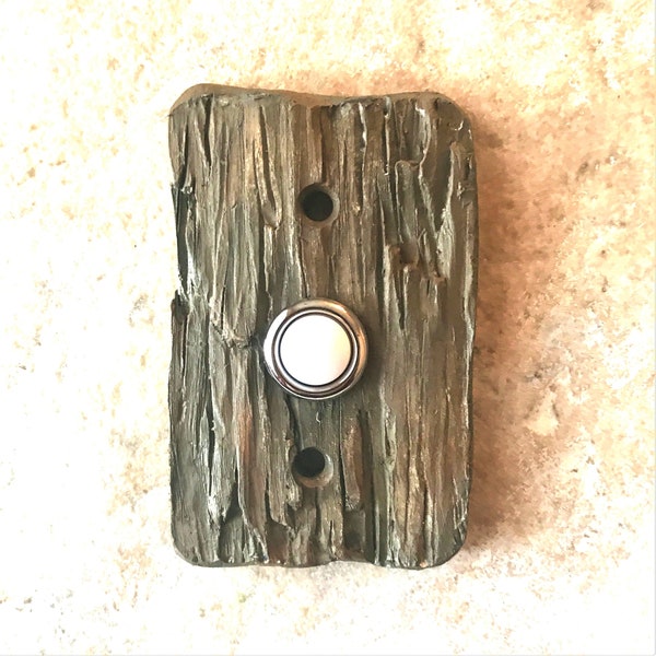 Wood Doorbell Plate Etsy