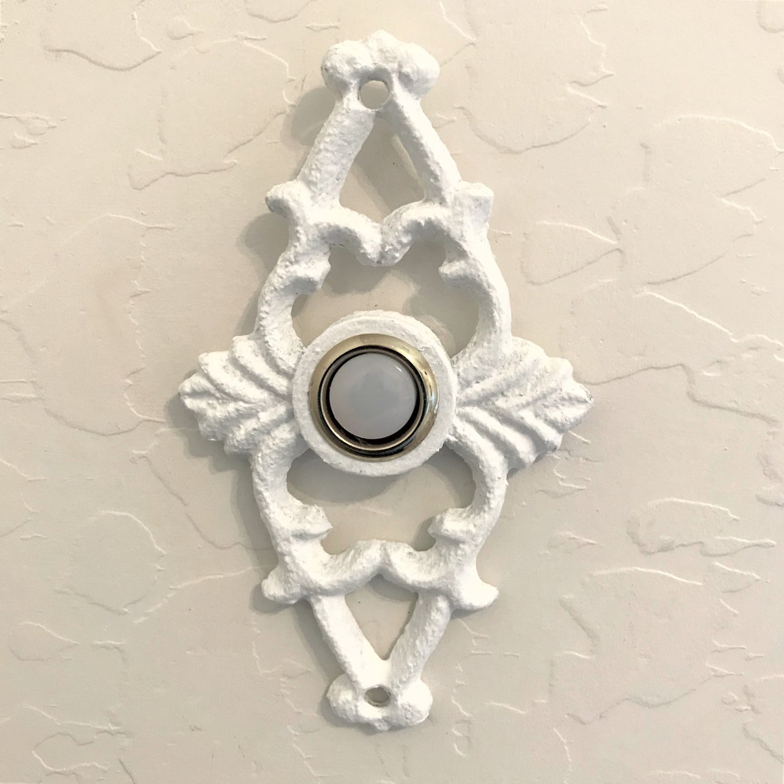 Doorbell Cover Plate Cast Iron Antique Ornate Design Etsy
