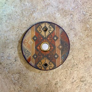 Doorbell - Southwestern Theme - Handcrafted - Lighted Button