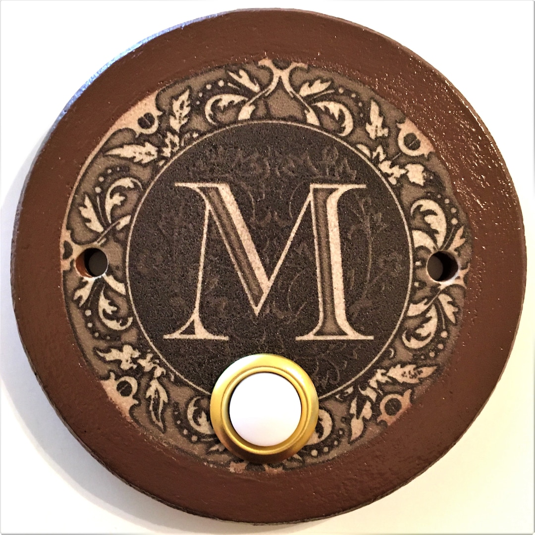 Monogram Doorbell any Letter - Etsy
