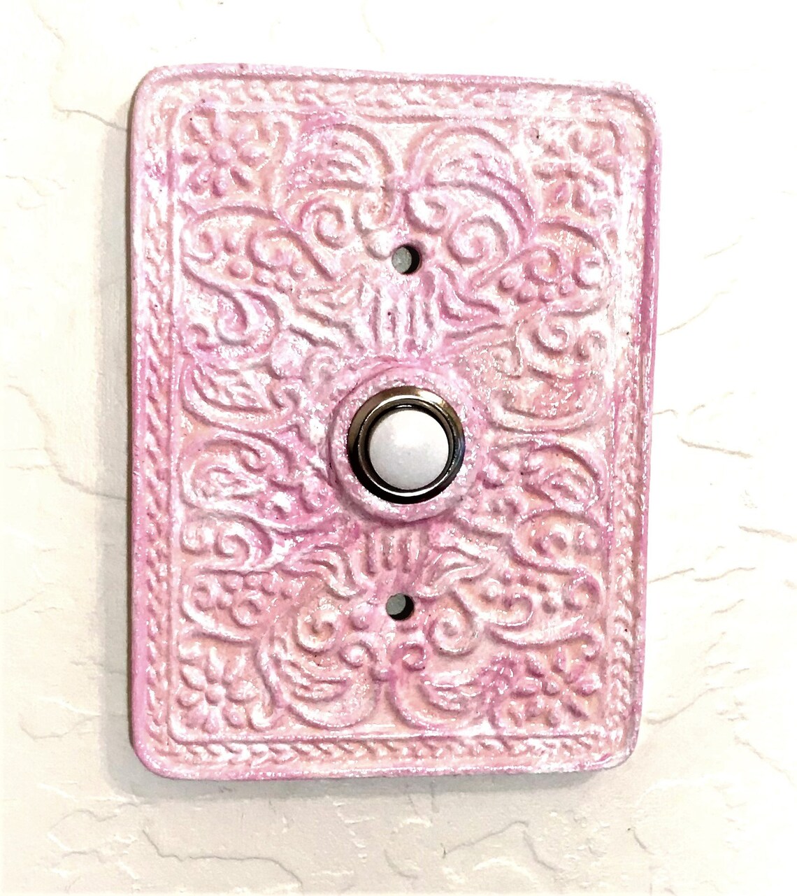 Doorbell Cover Plate Antique/rustic Finish Custom 3D Metal Etsy