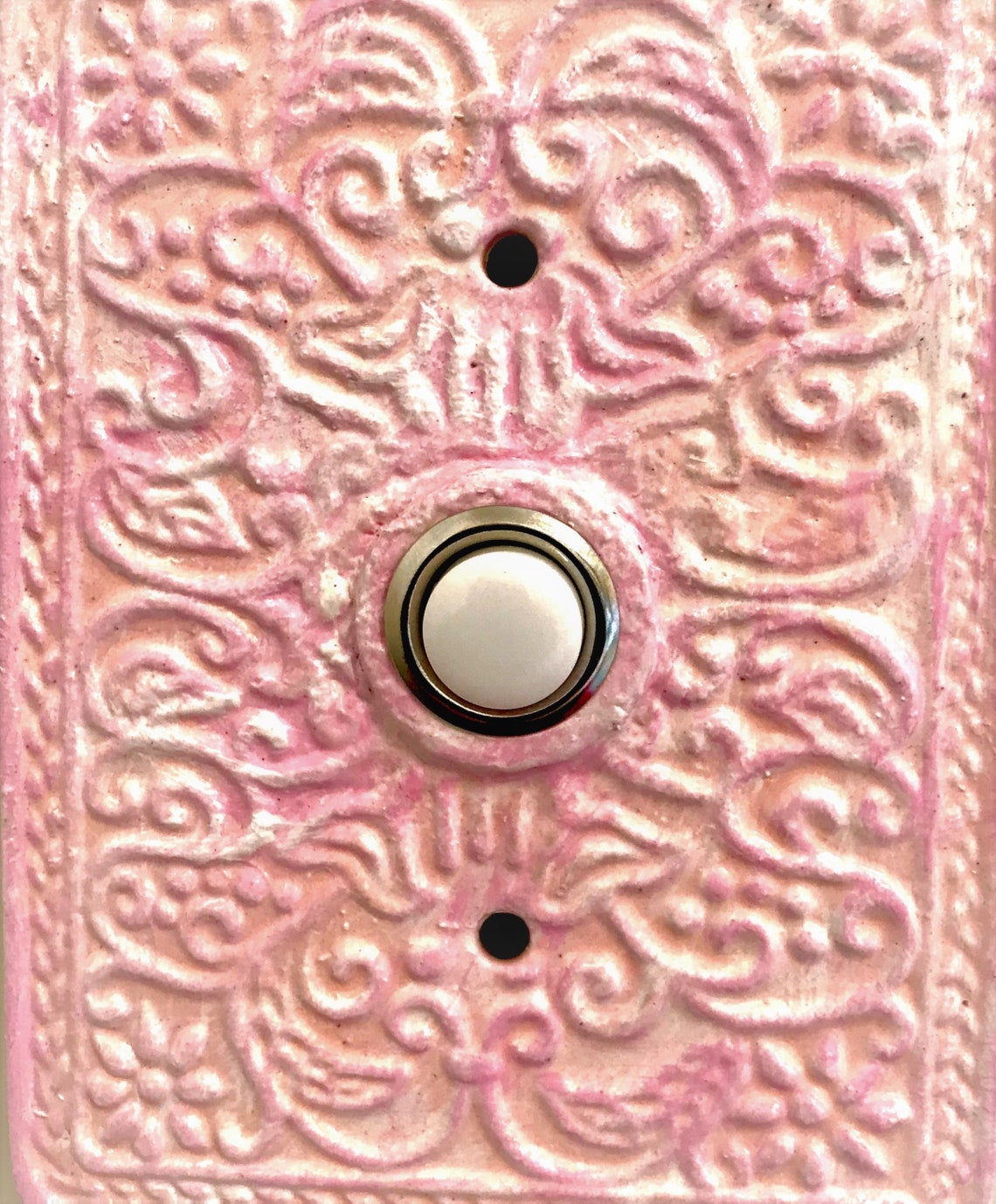 Doorbell Cover Plate Antique/rustic Finish Custom 3D Metal Etsy