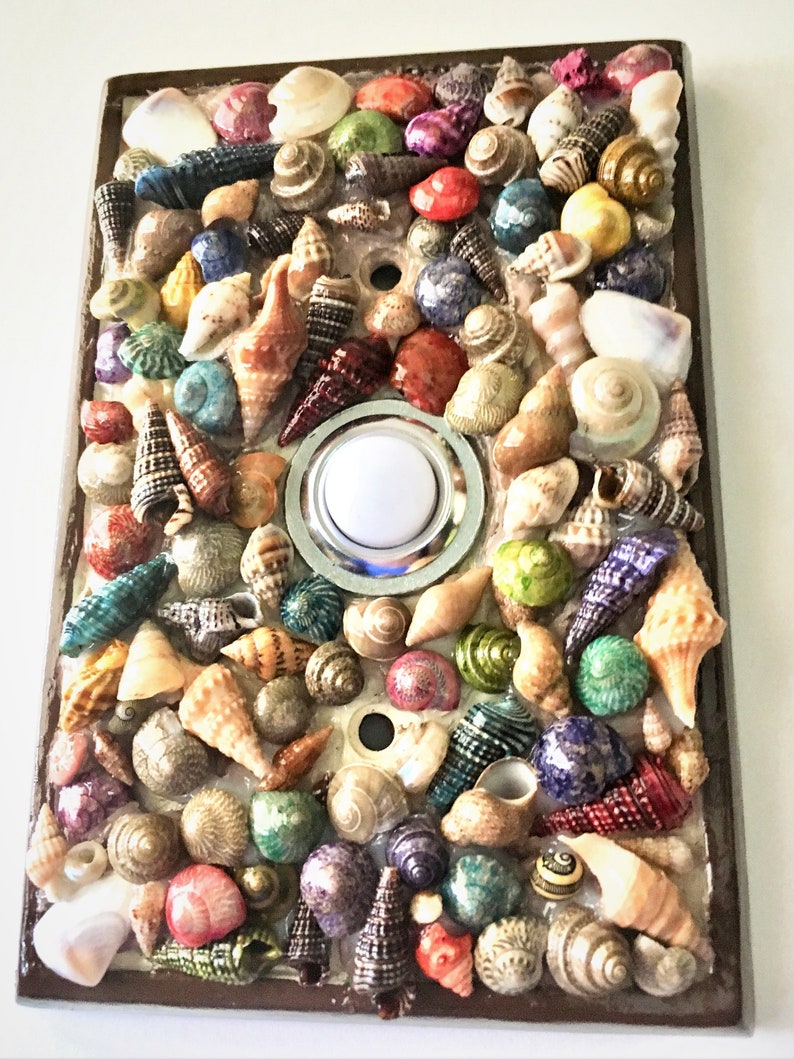 Door Bell Cover Plate Sea Shell Custom Design