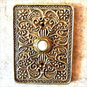 Doorbell Cover Antique/rustic Finish 3D Metal Ornate Design - Etsy