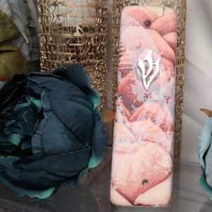 Hand Decorated Ceramic Mezuzah Case